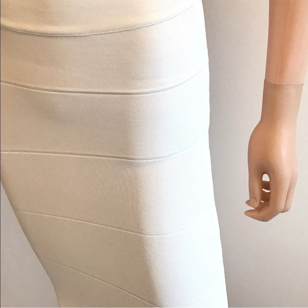 BCBG Gardenia Alexa Pencil Skirt Size XS Ivory - Picture 4 of 8